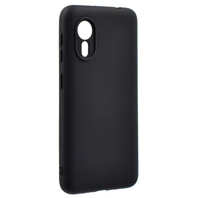 Szilikon hátlapvédő telefontok (matt), Fekete [Samsung Galaxy Xcover 5 (SM-G525F)]