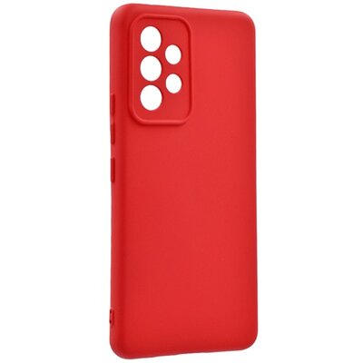 Szilikon hátlapvédő telefontok (matt), Piros [Samsung Galaxy A53 (SM-A536) 5G]