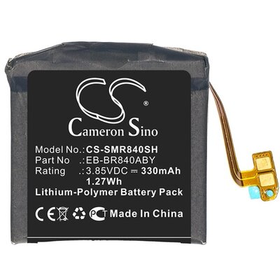 CAMERON SINO Li-Polymer utángyártott akkumulátor (3,85V / 330 mAh, Samsung EB-BR840ABY kompatibilis) [Samsung Galaxy Watch 3 45mm (SM-R840)]