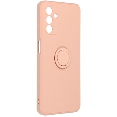 Roar Amber matt TPU szilikon hátlapvédő telefontok telefontartó gyűrűvel - Samsung Galaxy A13 5G, Rózsaszín