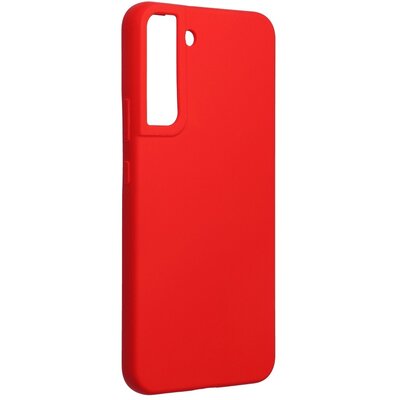 Forcell elegáns szilikon hátlapvédő telefontok - Samsung Galaxy S22+ Plus, Piros