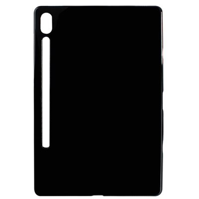 Szilikon tablet hátlapvédő tok (matt), Fekete [Samsung Galaxy Tab S8 Ultra WIFI (SM-X900), Samsung Galaxy Tab S8 Ultra LTE (SM-X906)]