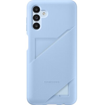 SAMSUNG EF-OA136TLEGWW gyári szilikon hátlapvédő telefontok (bankkártya tartó), Világoskék [Samsung Galaxy A13 5G (SM-A136)]