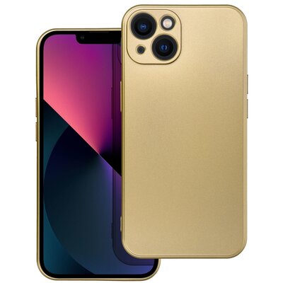Forcell Metallic hátlapvédő telefontok fém hatású matt felülettel - iPhone 13, Arany