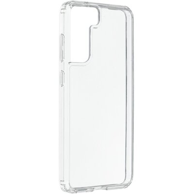 Super Clear Hybrid szilikon + polikarbonát hibrid hátlapvédő telefontok - Samsung Galaxy S21 FE, Átlátszó