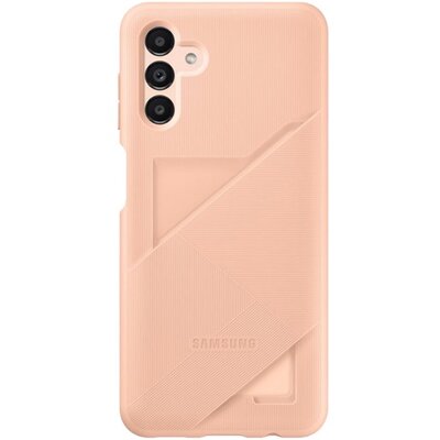 SAMSUNG EF-OA136TPEGWW gyári szilikon hátlapvédő telefontok (bankkártya tartó), Rózsaszín [Samsung Galaxy A13 5G (SM-A136)]
