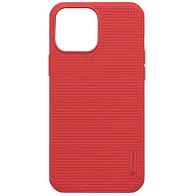NILLKIN SUPER FROSTED PRO műanyag hátlapvédő telefontok (közepesen ütésálló, gumírozott, érdes felület), Piros [Apple iPhone 14 Pro Max]