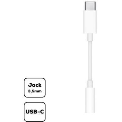Apple USB-C - 3,5 mm-es fejhallgató csatlakozó áta