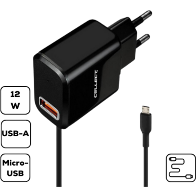 12W HS-H47 Hálózati töltő Micro USBcsatlakozó,2.4A