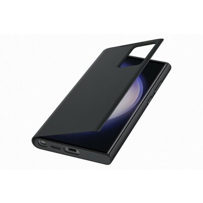 Samsung S23 Ultra smart view wallet tok, Fekete