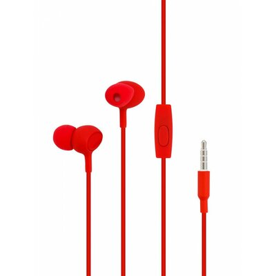 Cellect 3.5 jack sztereó headset, Piros