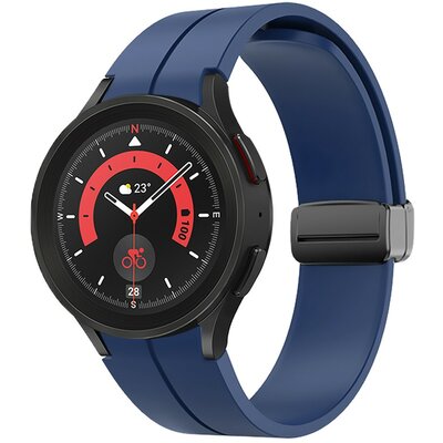 Samsung Watch 4/5 mágneses szil óraszíj,20mm,S.Kék