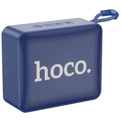 HOCO BS51_DARK_BLUE HOCO bluetooth hordozható hangszóró (v5.2, TransFlash kártyaolvasó, 5W teljesítmény, FM rádió) SÖTÉTKÉK