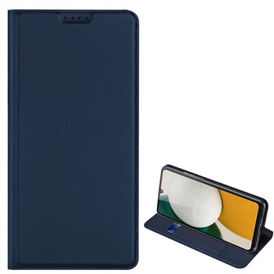 DUX DUCIS SKIN PRO tok álló, bőr hatású (FLIP, oldalra nyíló, bankkártya tartó, asztali tartó funkció) SÖTÉTKÉK [Samsung Galaxy A34 5G (SM-A346)]
