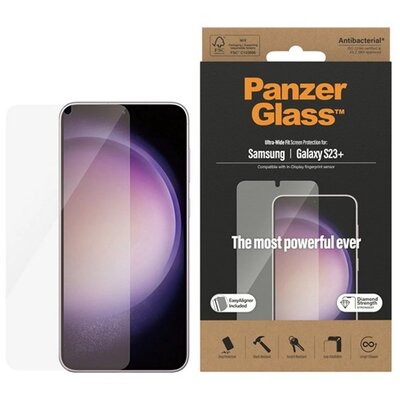 PANZERGLASS 7316 PANZERGLASS képernyővédő üveg (3D full cover, karcálló, ütésálló, 9H + felhelyezést segítő keret) ÁTLÁTSZÓ [Samsung Galaxy S23 Plus (SM-S916)]