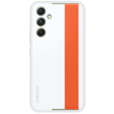 SAMSUNG EF-XA546CWEGWW SAMSUNG szilikon telefonvédő (matt + kézpánt) FEHÉR [Samsung Galaxy A54 5G (SM-A546)]