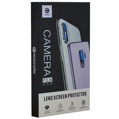 MOCOLO kameravédő üveg (2.5D lekerekített szél, karcálló, 9H) FEKETE [Samsung Galaxy S23 Plus (SM-S916)]