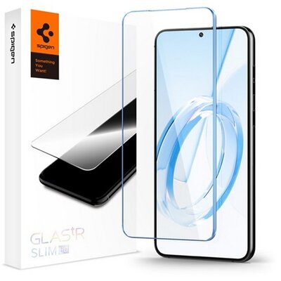 SPIGEN AGL05961 SPIGEN TR SLIM HD képernyővédő üveg (2.5D, karcálló, tok barát, ujjlenyomat mentes, ultravékony, 0.2mm, 9H) ÁTLÁTSZÓ [Samsung Galaxy S23 (SM-S911)]