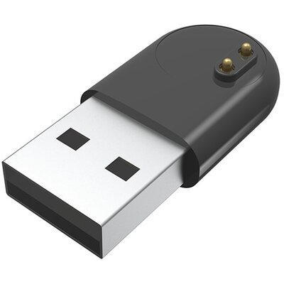 USB töltő (mágneses csatlakozás, okosóra töltés) FEKETE [Xiaomi Mi Band 5, Xiaomi Mi Band 6, Xiaomi Mi Band 7]