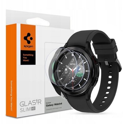 SPIGEN AGL03843 SPIGEN TR SLIM HD kijelzővédő üveg 3db (2.5D lekerekített szél, 9H) ÁTLÁTSZÓ [Samsung Galaxy Watch 4 Classic 42 mm (SM-R880)]