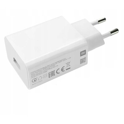 XIAOMI MDY-11-EP XIAOMI hálózati töltő USB aljzat (5V / 3000mA, 15W, gyorstöltés támogatás) FEHÉR [Motorola Moto G73]