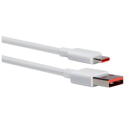 XIAOMI BHR6032GL XIAOMI adatkábel és töltő (USB - Type-C, 6A, PD gyorstöltés támogatás, 100cm) FEHÉR