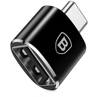 BASEUS CATOTG-01 BASEUS adapter (USB aljzat - Type-C, USB / pendrive csatlakoztatás, OTG) FEKETE