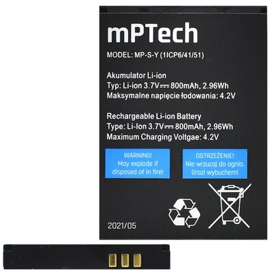 Akkumulátor 800 mAh LI-ION myPhone SIMPLY 2 / 1045 / 1082 /1083 / ONE / Metro