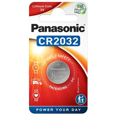 PANASONIC CR-2032/BS PANASONIC gombelem (CR2032/BS, 3V, mangán-dioxid lítium) 1db / csomag