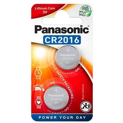 PANASONIC CR-2016EL/2B PANASONIC gombelem (CR2016, 3V, lítium) 2db / csomag