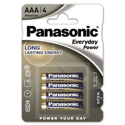 PANASONIC LR03EPS/4BP PANASONIC EVERYDAY POWER szupertartós elem (AAA, LR03EPS, 1.5V, alkáli) 4db /csomag