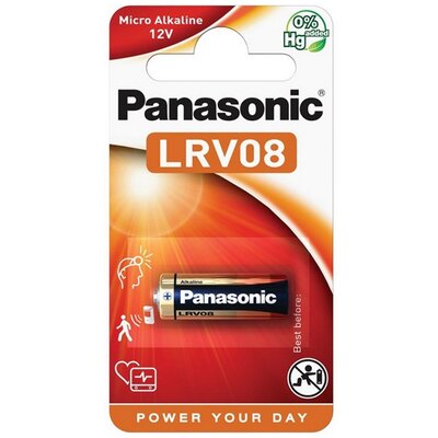 PANASONIC LRV08-1BP-PAN PANASONIC elem (LRV08, 12V alkáli elem) 1db / csomag