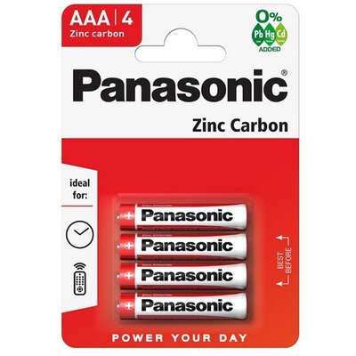PANASONIC R03RZ-4BP PANASONIC elem (AAA, micro, 1.5V) 4db / csomag