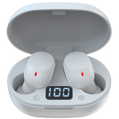 DEVIA 351020-WH DEVIA JOY A6 bluetooth fülhallgató SZTEREO (v5.0, TWS, mikrofon, extra mini + töltőtok) FEHÉR
