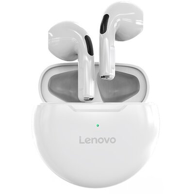 LENOVO HT38_W LENOVO HT38 bluetooth fülhallgató SZTEREO (v5.0, TWS, mikrofon, cseppálló, zajszűrő + töltőtok) FEHÉR