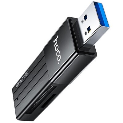 HOCO HB20 HOCO HB20 MEMÓRIAKÁRTYA olvasó (USB 3.0 / MicroSD / SD) kártyához FEKETE