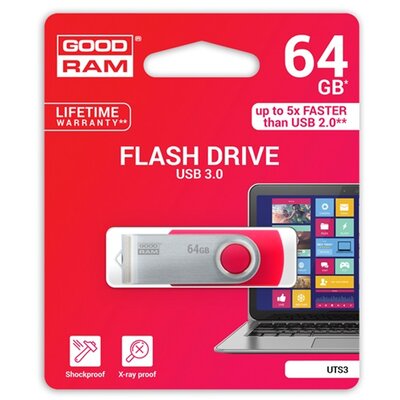 GOODRAM UTS3-0640K0R11 GOODRAM pendrive / USB Stick TWISTER (3.0) 64GB FEKETE