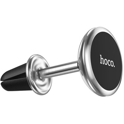 HOCO CA69_S HOCO CA69 autós tartó (szellőzőre, 360°-ban forgatható, mágneses, hosszú kar) EZÜST
