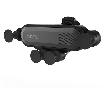 HOCO CA51_TOUR HOCO CA51A TOUR autós tartó (szellőzőre, 360°-ban forgatható, automata 4-6.5" méret) FEKETE