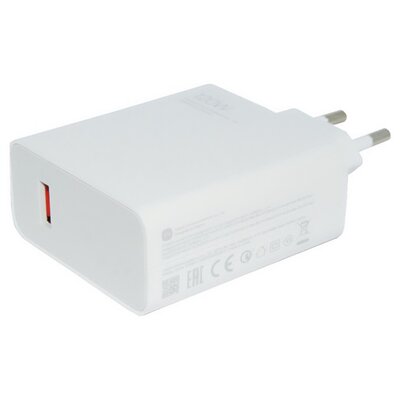 XIAOMI MDY-13-EE XIAOMI hálózati töltő USB aljzat (5V / 3000 mA, 120W, gyorstöltés támogatás) FEHÉR