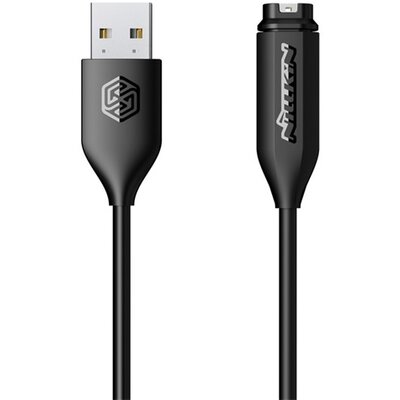 NILLKIN töltőkábel (USB - Garmin, gyorstöltés támogatás, 100cm) FEKETE