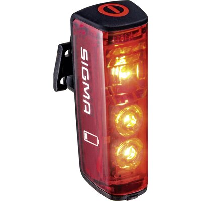 Sigma Blaze Kerékpár hátsó világítás LED Akkuról üzemeltetett Piros, Fekete