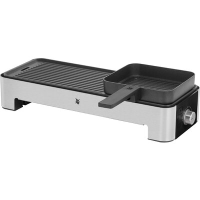 Asztali elektromos grill manuális hőmérséklet beállítással, fekete/ezüst, WMF 0415170011