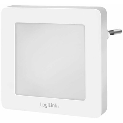 LogiLink LED013 LED013 LED-es éjszakai fény alkonyérzékelővel Szögletes LED Melegfehér Fehér