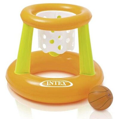 Intex medence játék Lebegő karikák kosárlabda kosárral + labdával, 67x55cm