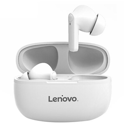 LENOVO HT05_W LENOVO HT05 bluetooth fülhallgató SZTEREO (v5.0, TWS, mikrofon, cseppálló, zajszűrő + töltőtok) FEHÉR