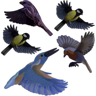 Gardigo Stickers Native Birds Ablakkép Funkcióelv Elriasztás 1 db