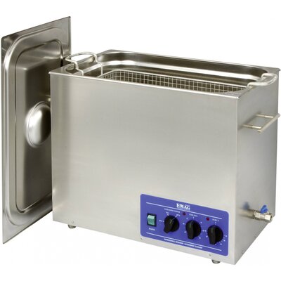 Ultrahangos tisztító 28 l, 1000 W, 30 - 90 °C, 500 x 300 x 200 mm, rozsdamentes acél, Emag EMMI 280HC