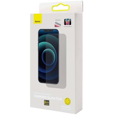 BASEUS SGBL180102 BASEUS képernyővédő üveg (2.5D lekerekített szél, ultravékony, karcálló, betekintés elleni védelem, 0.3mm, 9H) ÁTLÁTSZÓ [Apple iPhone 14 Pro]