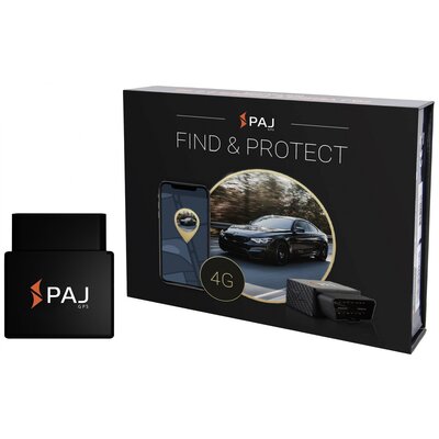 PAJ GPS CAR OBD 4G 2.0 GPS adatgyűjtő Járműkövetés Fekete